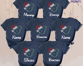 Personalized Disney Family Christmas Shirts, Christmas Disney Vacation, Family Christmas Party, Christmas Gift, Christmas Mickey Matching