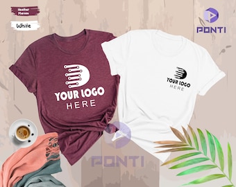 Custom Logo Shirts, Personalized Logo Shirt, Custom Design T-Shirt, Custom Text Shirt, Your Business Logo or Brand Logo Tee, Team Logo Shirt