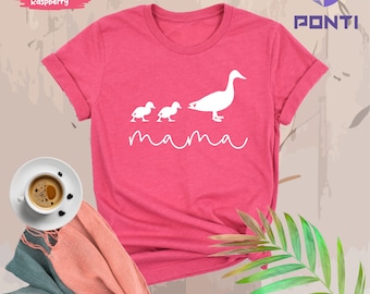 Mama Duck Shirt, Mama And Baby Duck Tee, Duck Lover Shirt, Funny Mama Shirt, Gift For Mama, Announcement, New Baby Shirt, Mother's Day Shirt