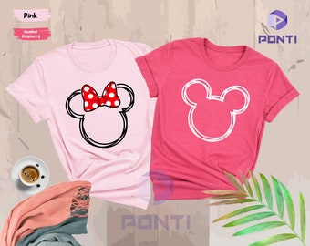 Disney Family Shirt, Family Disneyworld Shirt, Mickey Sketch Shirt, Minnie Women Shirt, Disneyworld Trip Shirt, Mickey Couple Shirts