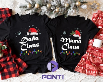 Mama and Dada Christmas Shirt, New Mom and Dad Christmas Sweatshirt, Christmas Family Shirt, Dad & Mom Matching Christmas, Mommy and Daddy