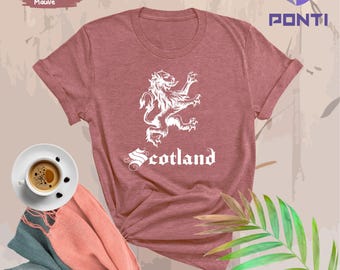 Vintage Scottish Lion Shirt, Scotland Crest Flag Gift, Being Scottish Tee, Proud Scotsman Gift, Scottish Royal Standart Lion Rampant Flag