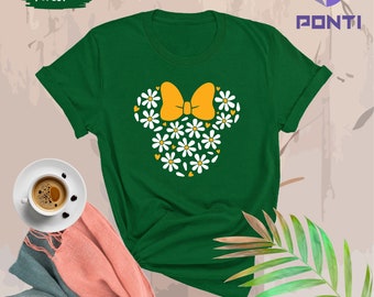Flower Minnie Ear Shirt, Disney Spring Shirt, Floral Disney Shirt, Disney Girls Trip Shirt, Daisy Shirt, Disney Women Shirt, Gardening Shirt