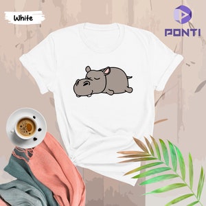 Lazy Hippo Shirt, Cute Hippopotamus Shirt, Adorable Hippo Shirt, Animal Lover Gift, Funny Hippo Shirt, Zoo Crew Tee, Wildlife Shirt
