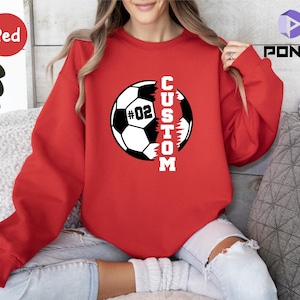 Personalized Soccer Player Sweatshirt, Soccer Ball Name T shirt, Custom Soccer Player Sweatshirt, Custom Soccer Ball, Soccer Lover T-Shirts