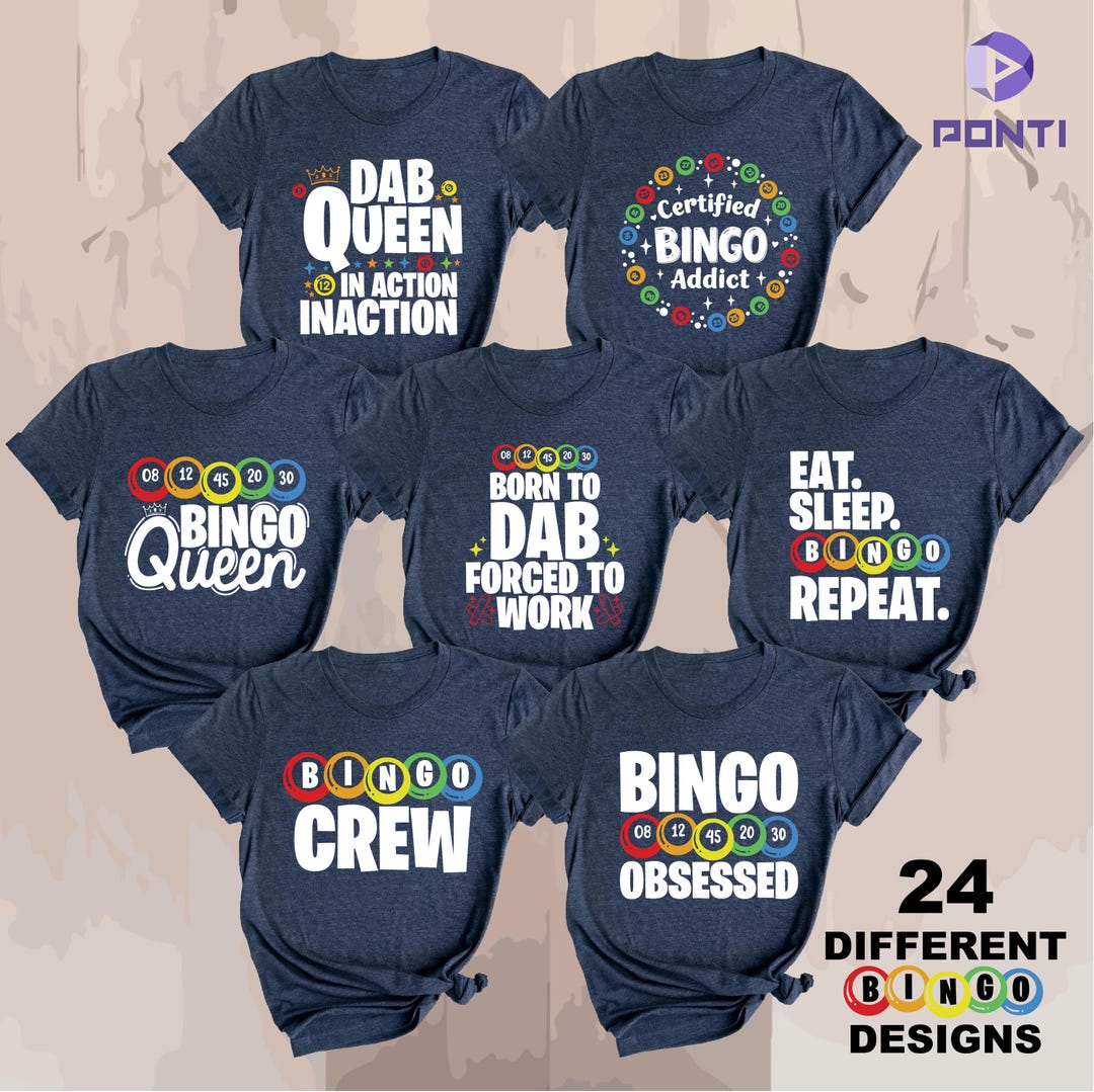 Bingo Shirts, Gift for Bingo Games Lover, Gift for Bingo Player, Bingo ...