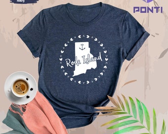 Rhode Island State Shirt, Rhode Island State Map Shirt, Rhode Island Travel Gifts, Rhode Island Clothing, Rhode Island State Sweatshirt
