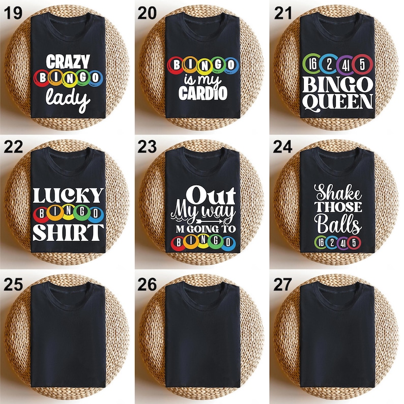 Bingo Shirts, Gift for Bingo Games Lover, Gift for Bingo Player, Bingo ...
