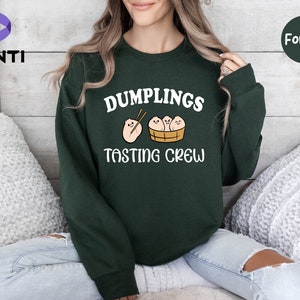 Dumpling Shirt, Funny Dumpling Shirt, Dumpling Gifts, Girls Dumpling Tee, Dumplings Tasting Crew, Dumpling T-shirt, Asian Food, Gift For Mom zdjęcie 3