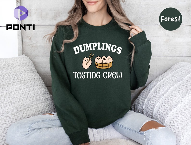 Dumpling Shirt, Funny Dumpling Shirt, Dumpling Gifts, Girls Dumpling Tee, Dumplings Tasting Crew, Dumpling T-shirt, Asian Food, Gift For Mom zdjęcie 3
