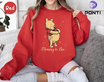 Mommy To Bee Sweatshirt,Disney Pooh Mommy Sweatshirt, Pregnancy Reveal Sweatshirt,Custom Mom Shirt, Mama Shirt,New Mom Gift, New Mama Shirts