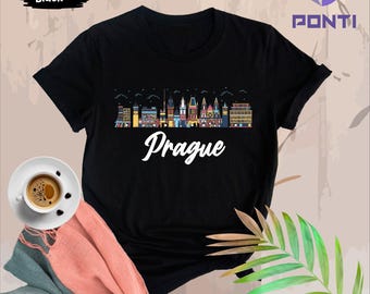 Czech Republic Shirt. Prague Shirt, Prague Gift. Czech Gift, Cityscape Shirt, Cityscape Gift, Prague Tee, Czech Republic Gift, Prague Lover