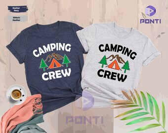 Camping Crew Shirt, Camp Squad, Custom Camping Shirt, Camp Squad Shirt, Girls Weekend Shirt, Travel Shirt, Nature Lover Shirt