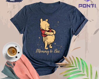 Mommy to Bee Shirt, Daddy to Bee Shirt, Pregnancy Reveal Shirt, Disney Pooh Mommy shirt, Family Matching Shirt, Funny Mom Tee, New Mom Gifts
