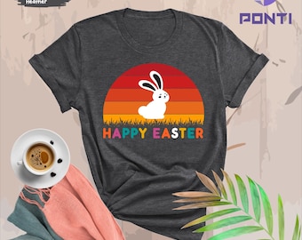 Happy Easter shirt, Women Easter shirt, Cute Easter shirt, Easter shirt, Happy Easter, Easter bunny shirt, Bunny Shirts