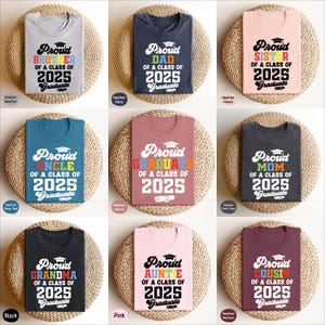Class of 2025 Graduation Family Shirts, Personalized Graduation Shirts, Proud Graduate Shirts, Custom Grad, Matching Family Graduation Shirt