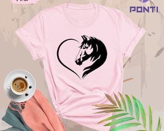 Horse Girl Shirt, Farm Shirt, Country Girl Shirt, Horse Shirt, Horse Lover Shirt, Horse Lover Gift, Just a Girl Who Loves Horse, Equestrian