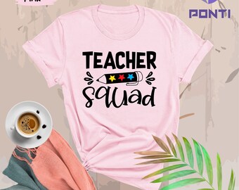 Teacher Squad Shirt, Teacher Crew Shirt, Gift For Teacher, Squad Shirt, Teacher Appreciation Shirt, Teacher Gifts, Teacher Team Shirt, Gift