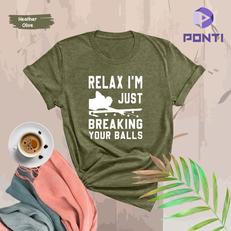 Billiards Shirt, Billiards Gift, Billiards Lover Shirt, Billiards Lover Gift, Pool Player Shirt, Pool Player Gift, Funny Billiards T-Shirts image 2
