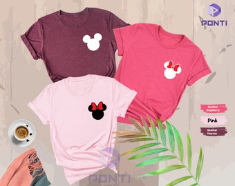 Disney Pocket Mickey Minnie Head Shirt, Mickey Ear Shirt, Disneyworld Tee, Disney Mickey Shirt, Disney Trip Shirt, Disneyland, Minnie Shirt