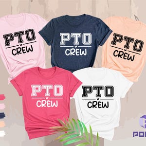 PTO Crew Shirts, Parent Teacher Organization Shirt, PTO Shirt, Parent Teacher Association Shirt, PTO Gift, Parent Teacher Shirt, School Gift