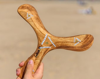 3 Flügel Bumerang "TriLiner" | Handarbeit | Leicht und Flink | Aktivität im Freien | Bestes Geschenk für Jungen oder Mädchen | Geschenk Idee