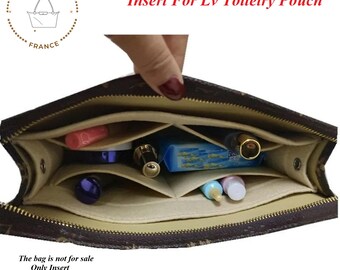 LV toiletry pouch 26 insert, toiletry pouch 19 insert, toiletry pouch 15 insert Pouch 19 insert organizer , Pouch 26 insert organizer