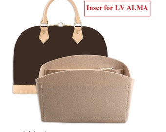 Insert for Alma, Organizer bag for Lv Alma Nano BB, Alma MM,  Alma PM organizer, Alma nano insert, Alma bb Organizer Alma Pm, Alma Mm