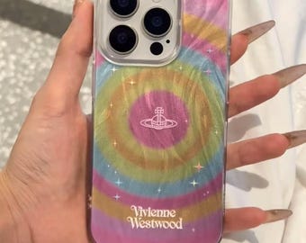Vivienne Westwood Fashion Kitty Colourful Plaid Phone Case - Etsy