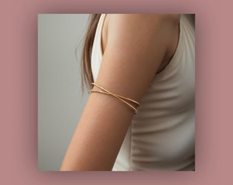 Fashion Arm Jewelry: Minimalist Gold and Silver Arm Bands, Express Your Style, Unique Gift, Gift for Her, for Girlfriend, for Mom, Arm Band