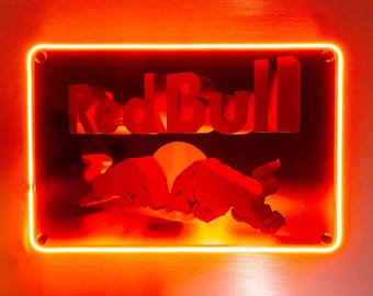 レッドブルサインライト レッドブル LED サイン | ディスプレイ棚 | レーシング サイン