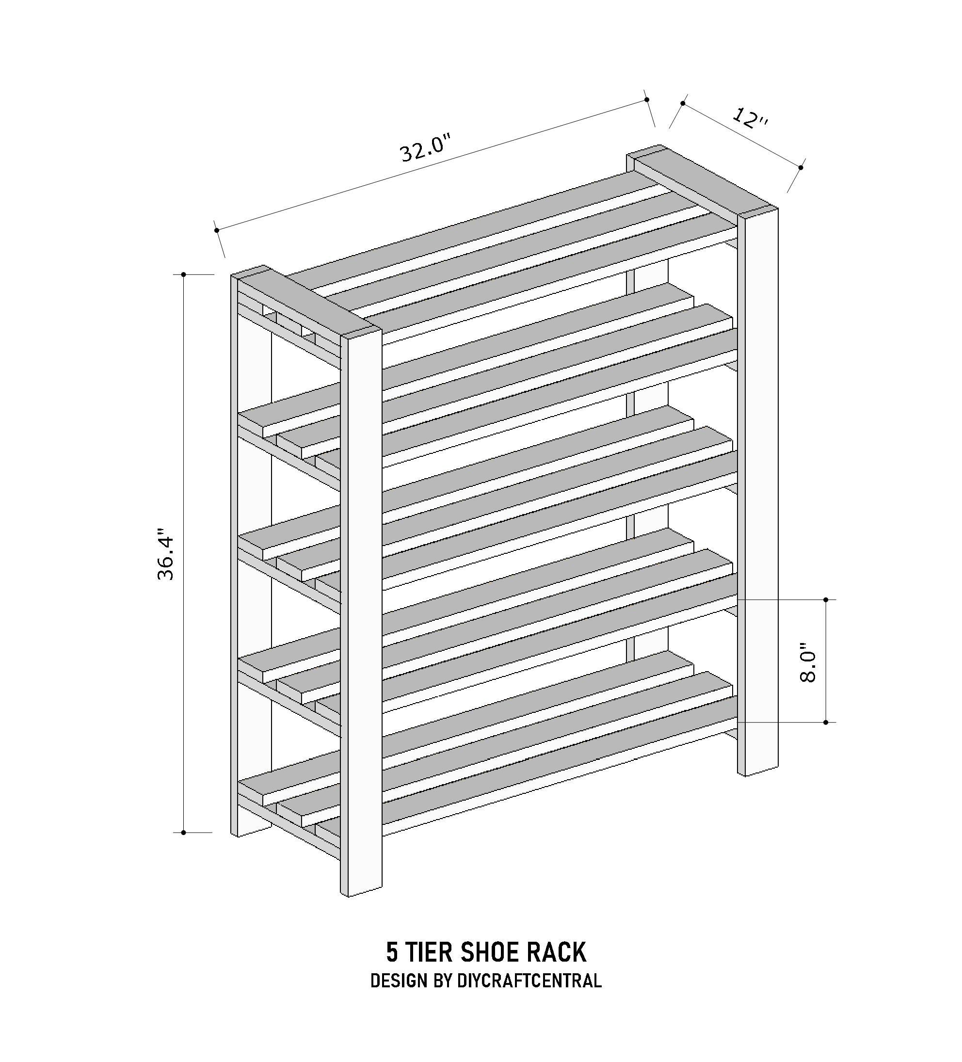 Entryway Shoe Rack PDF | Shoe Organizer Shoe Cabinet Wooden Shoe Rack ...