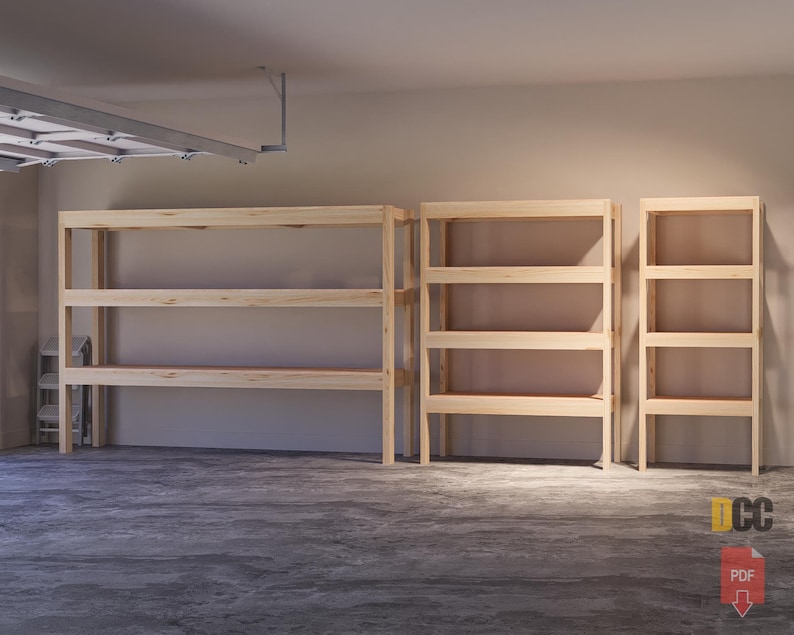 Garage Shelves Set Plan | Pdf DIY Garage Shelves DIY Garage Shelf DIY ...