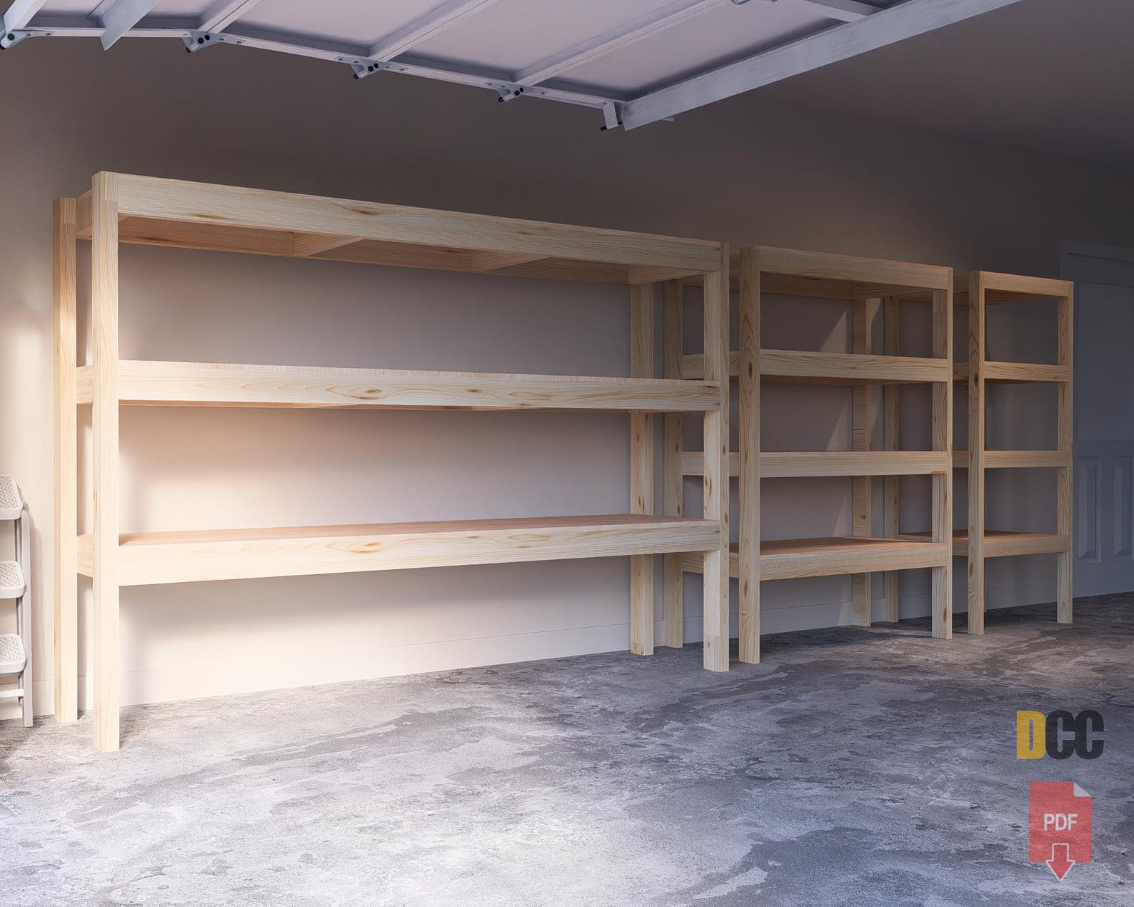 Garage Shelves Set Plan | Pdf DIY Garage Shelves DIY Garage Shelf DIY ...