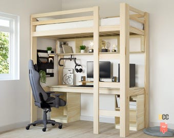 Projetos em PDF para beliche de solteiro | Beliche faça você mesmo | Projetos em PDF para beliche faça você mesmo com escada | Projetos para cama de casal | Projeto para beliche gamer | Projeto para cama de madeira