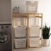 Laundry Holder Rack Plan | DIY Digital Plans Laundry Organizer Basket ...
