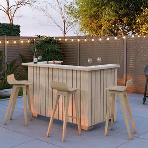 Wooden outdoor bar PDF file plans | Outdoor DIY bar plan PDF bar plans Outdoor minibar Diy outdoor bar Patio bar plans I shaped bar download