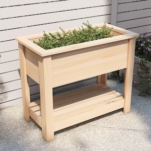 Verhoogde plantenbak | Houten plantenbak Tuinbak plantenbak DIY tuinbed Ceder plantenbak Verhoogd tuinbed DIY tuin PDF plantenbak downloaden