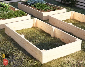 Diy planter box plan | Planter plans  Garden box Raised planter Diy garden bed Cedar planter box Raised garden bed Diy plans PDF diy guide