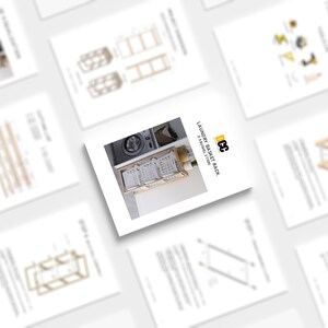 Laundry Holder Rack Plan | DIY Digital Plans Laundry Organizer Basket ...