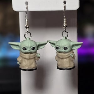 Grogu Earrings - Mandalorian