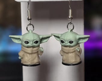 Grogu Earrings - Mandalorian