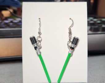 Lightsaber Earrings - Green Saber