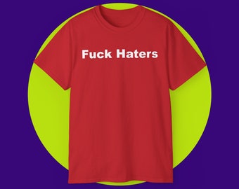 Fake-Hasser-Grafik-T-Shirt, Erwachsene Humor Shirt, Geschenk für sie, Fake-Hass, Geschenke für ihn, Y2K T-Shirt, lustiges grafisches T-Shirt, sarkastisches Shirt