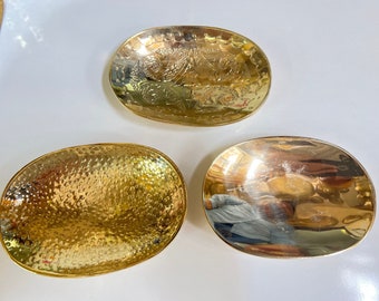 Unlacquered Brass Soap Dish, Handcrafted Soap Holder