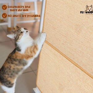 Handcrafted Sisal Cat Scratcher Mat Keep Furniture Safe Versatile and Durable Scratch Pad image 3