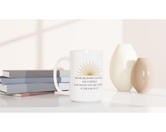 Perfect gift mug with daily quotes