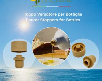 Ausgießer Verschlus Dosierer für Flaschen braun 19mm oder 21mm für Olivenöl Essig Liköre Limoncello Universal für Glas oder Keramikflaschen