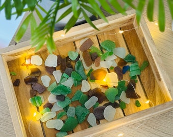 Natürliches Seeglas Seaglas Oceanglass Beachglass Strandglas Material für DIY, Basteln, Mosaik, Dekoration, Geschenk Meerglas aus Italien