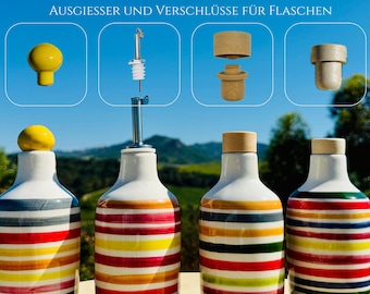 Ausgießer Deckel Korken Verschlüsse für Keramik flaschen Ölausgießer Dekorative Deckel aus Keramik für für Flaschen Essig- und Ölkännchen.
